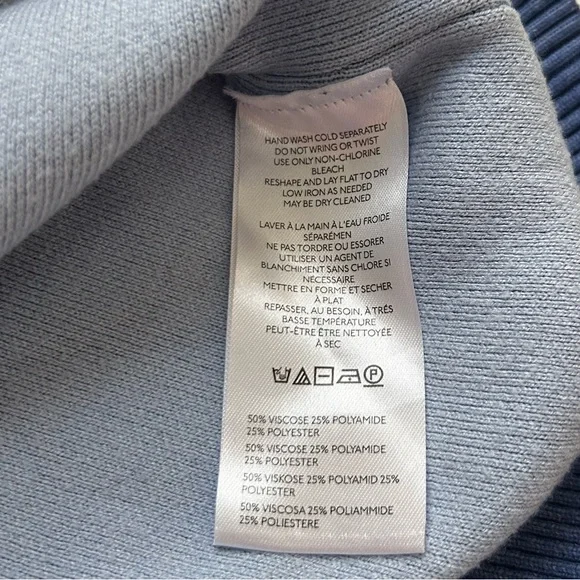 The Oaklyn Cozy Crew-Neck Sweatshirt by Pilcro - Small - Blue - Picture 5 of 6